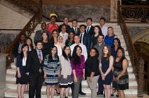 The Liberty Scholars set to finish their degrees this year gathered at Friday's celebration in their honor.