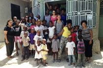 Drexel staff and faculty at the Love Orphanage in Haiti
