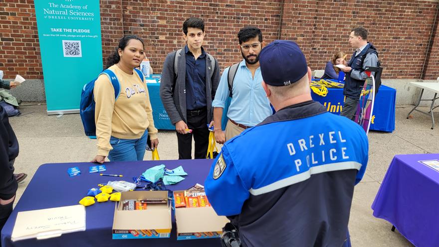 Drexel Public Safety enjoyed spending time with the community and offering bike registration resources and more at last month’s annual EarthFest.