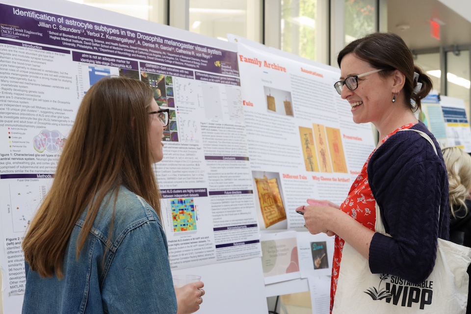 Student presents poster at Research Day 2023