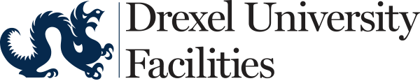 Drexel University Facilities embroidery logo