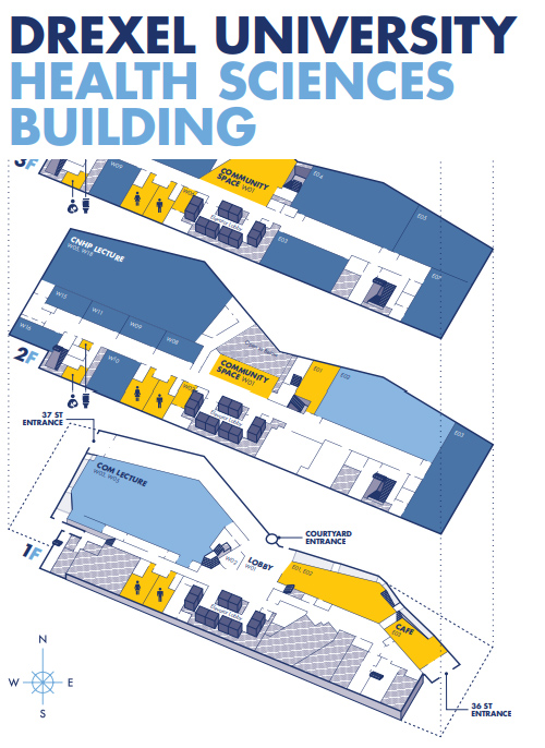 Drexel University Health Sciences Building Map