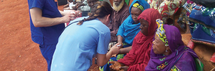 Drexel University College of Medicine students during a global health education experience abroad.