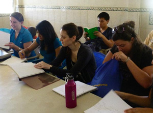 Drexel University College of Medicine student taking language classes to prepare for their global health experience.
