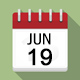 Calendar icon: June 19