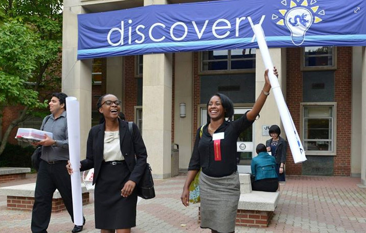 Drexel Discovery Day 2014 poster winner at the Queen Lane Campus.