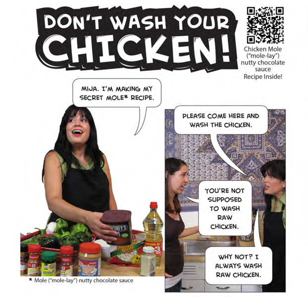 Photonovellas developed for the Dont Wash Your Chicken Campaign