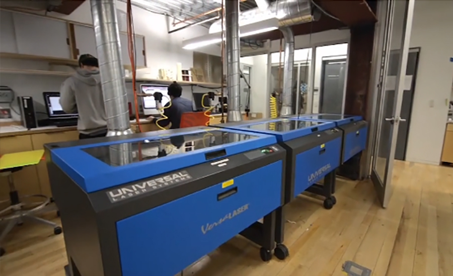Laser cutters in Hybrid Making Lab