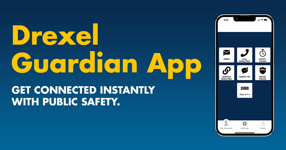 Drexel Guardian app