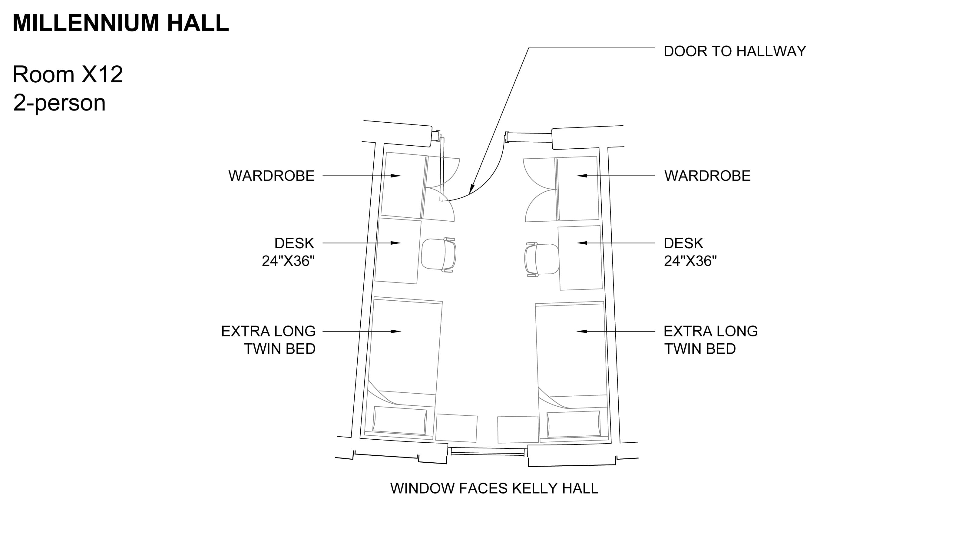 Millennium Hall Room Floor Plan