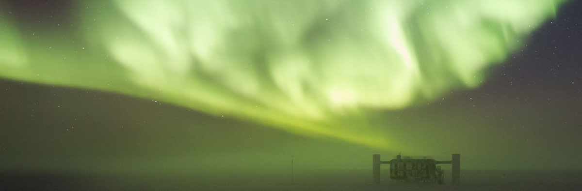 Northern lights in Antarctica